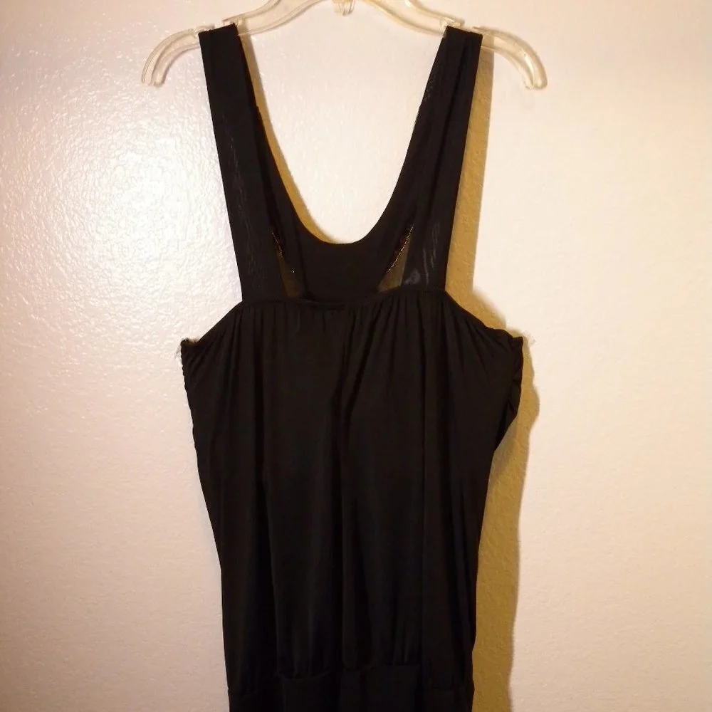 Kiwi Black Beaded Halter Style Top 1X - Picture 4 of 14